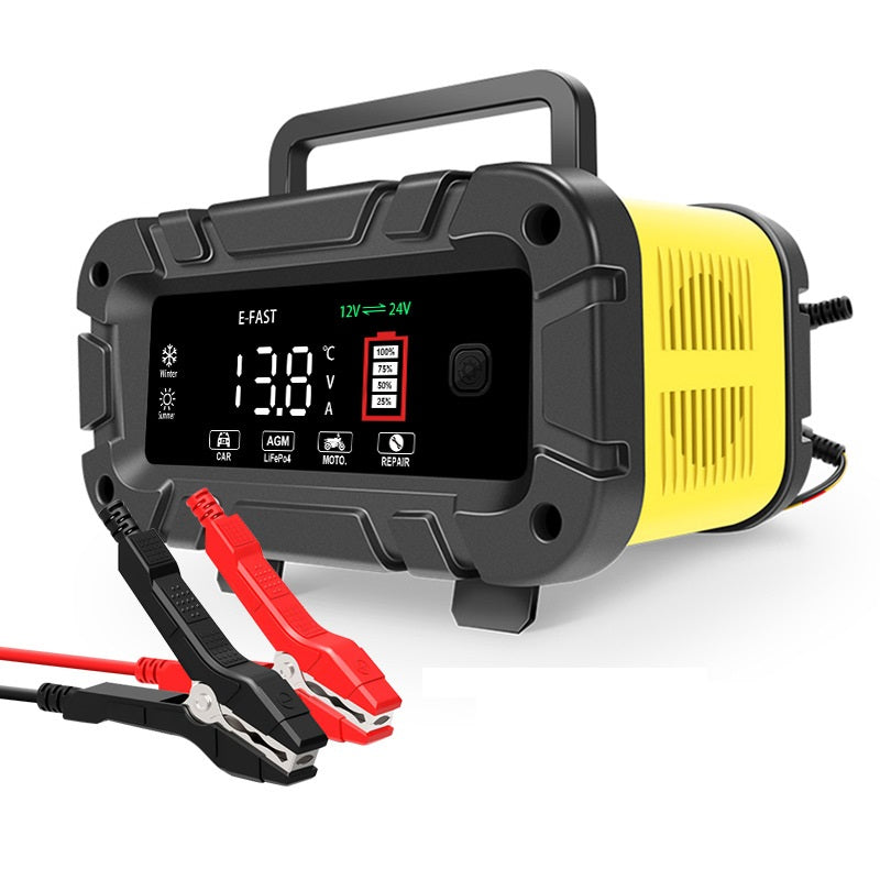 E-FAST TK-1200 Portable Car Battery Charger 7-Stage Automatic Charger E-FAST TK-1200 Portable Car Battery Charger 7-Stage Automatic Charger